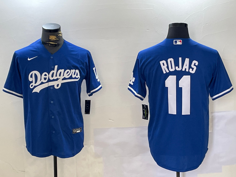 Men's Los Angeles Dodgers Miguel Rojas #11 Blue Jersey